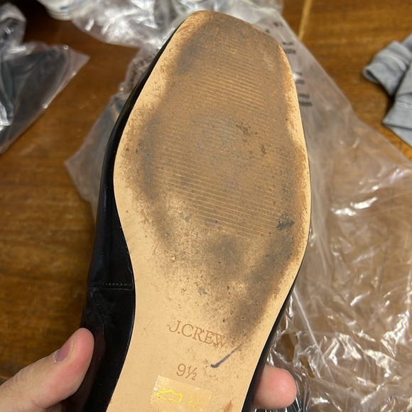 Used J Crew Quinn square-toe ballet flats in leather BX873 - Picture 5 of 5
